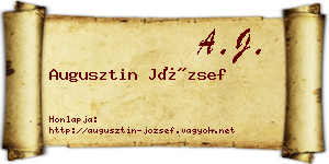 Augusztin József névjegykártya